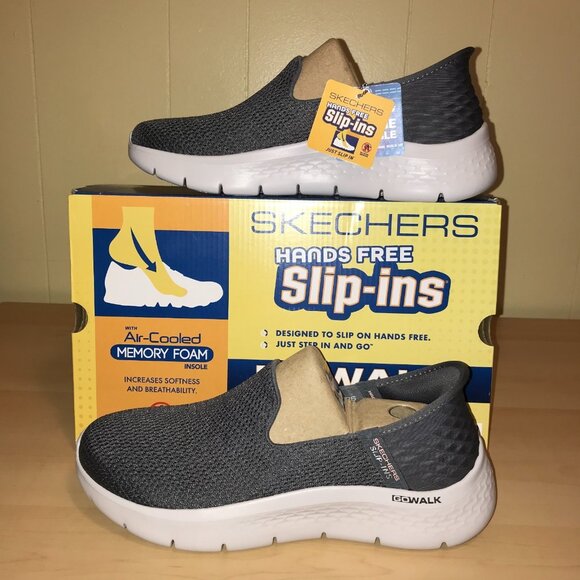 Women's Skechers Slip-ins: GO WALK Flex-Relish-(124936) Charcoal- Size: 9.5/10 - Picture 1 of 10